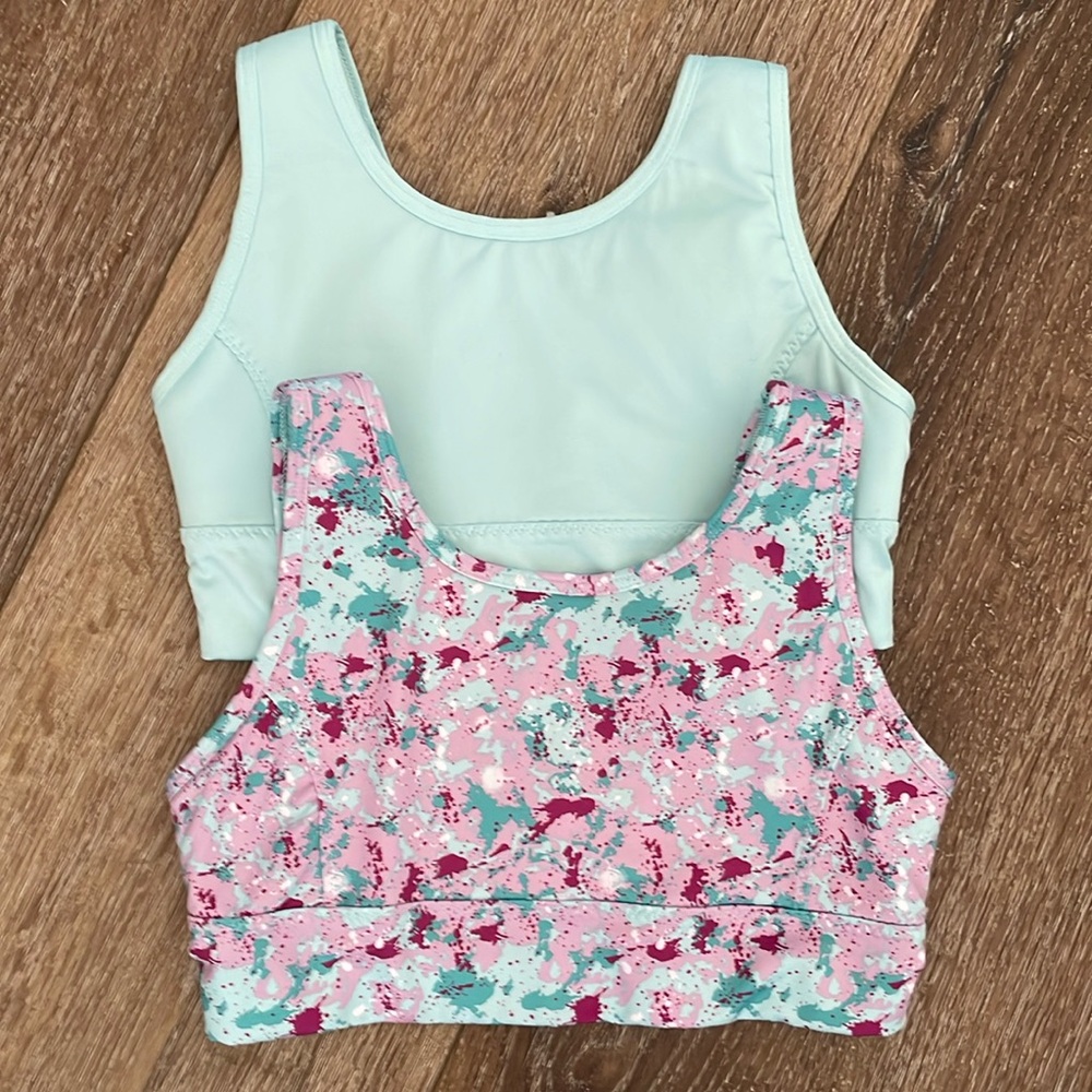Girl's Sports Bras - Lot of Two